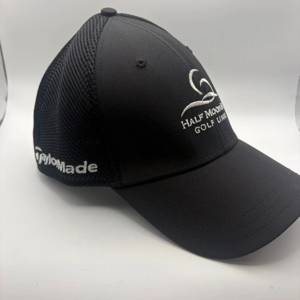 Half Moon Bay Golf Links Adidas TaylorMade Hat L/XL Black Classic Activewear Cap